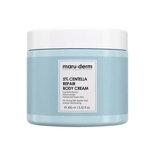 Maruderm Centella Repair Body Cream (400ml) - Intense Moisturizing & Soothing for Sensitive, Atopic & Dry Skin - Niacinamide Body Lotion