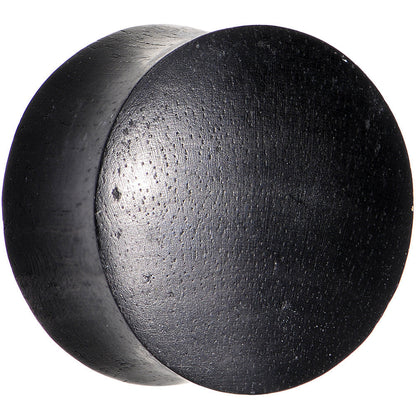 5/8 Organic Solid Black Areng Wood Saddle Plug Set