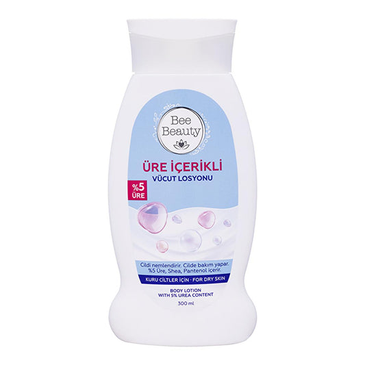 Bee Beauty Urea Body Lotion - 300ml Moisturizing Lotion for Dry Skin with Shea Butter & Panthenol