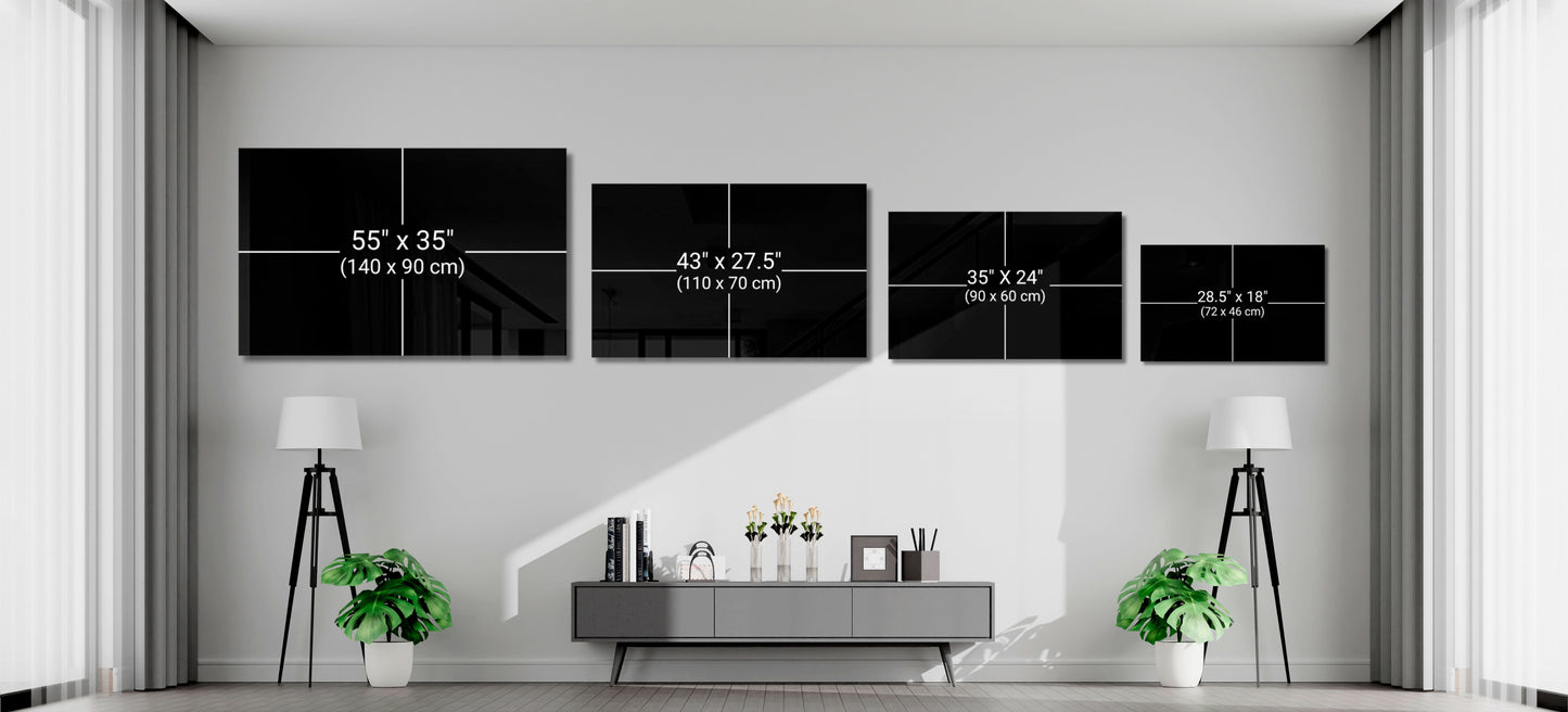 Where the Life Begins?  Glass Wall Art